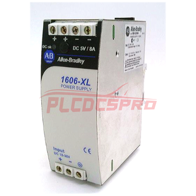 Allen-Bradley 1606-XLDC40A Блок питания 5,1 В постоянного тока, 40 Вт, 8 А, вход 18–36 В постоянного тока