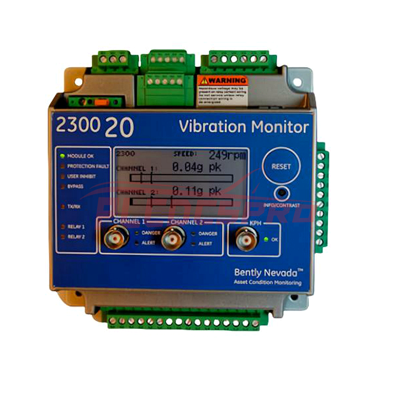 Bently Nevada 2300/20-00 Two-Channel Vibration Monitor