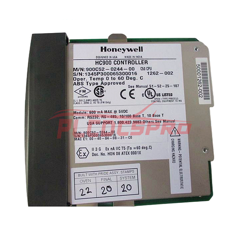 900C52-0244-00 | Modul CPU | Sistem Kontrol Honeywell HC900