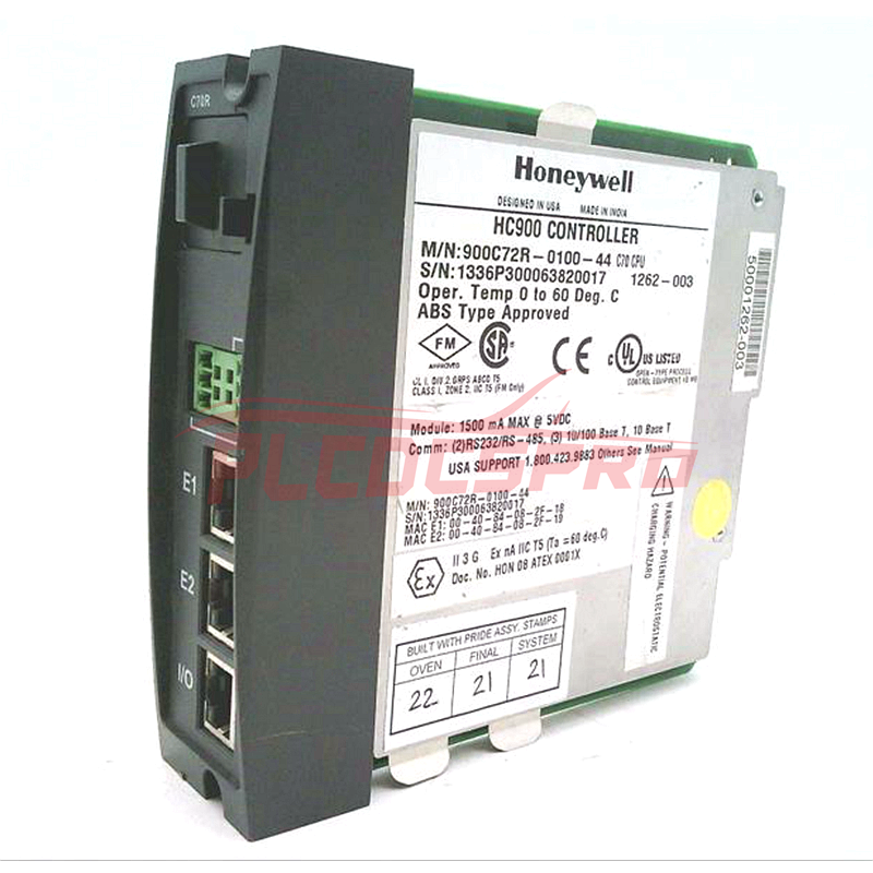 Honeywell 900C72R-0100-44 Controller C70 CPU, ControlEdge 900