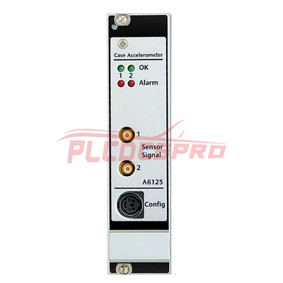 Monitor de vibración piezoeléctrico de doble canal Emerson Epro A6125