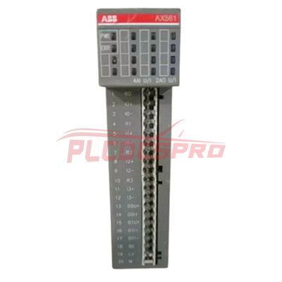 ABB 1TNE968902R1301 AX561 Analoges E/A-Modul. 4 AI: U, I. 2 AO: U, I