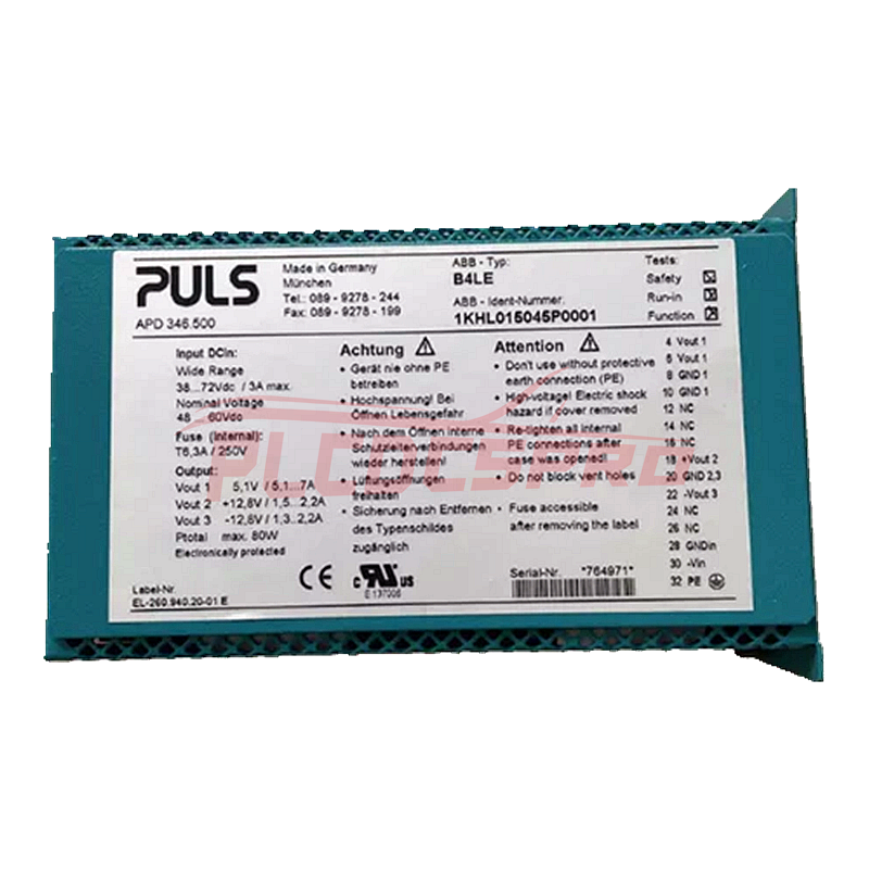 Система за управление Puls Захранване ABB B4LE 1KHL015045P0001