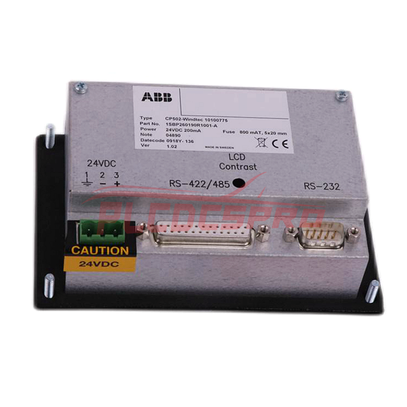 CP502 1SBP260190R1001-A | ABB | Control Display Panel