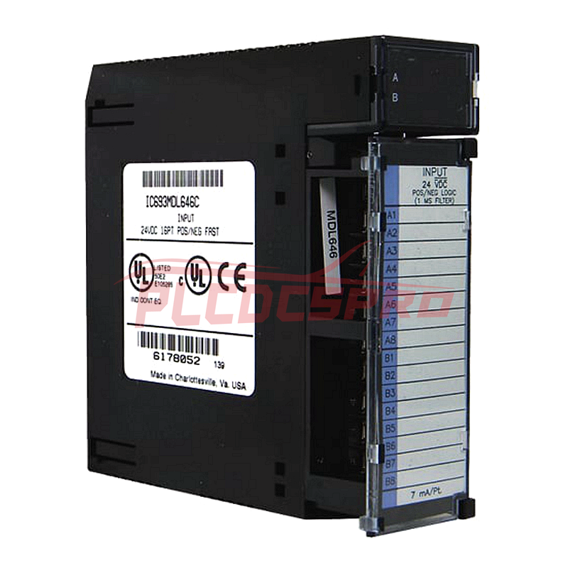 IC693MDL646 | ماژول ورودی GE Fanuc، سری 90-30، 24VDC، 16PT