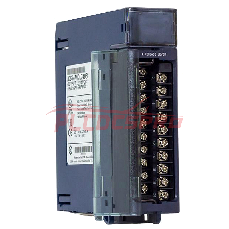 GE Fanuc IC694MDL740 Дискретный выход 12/24 В пост. тока, 0,5 А, 16 точек, группа, пол.