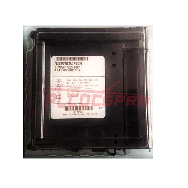 GE Fanuc IC694MDL740 Дискретный выход 12/24 В пост. тока, 0,5 А, 16 точек, группа, пол.