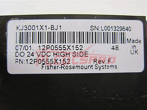 Fisher Rosemount Emerson KJ3001X1-BJ1 12P0555X152 Delta V DO 24 VCC