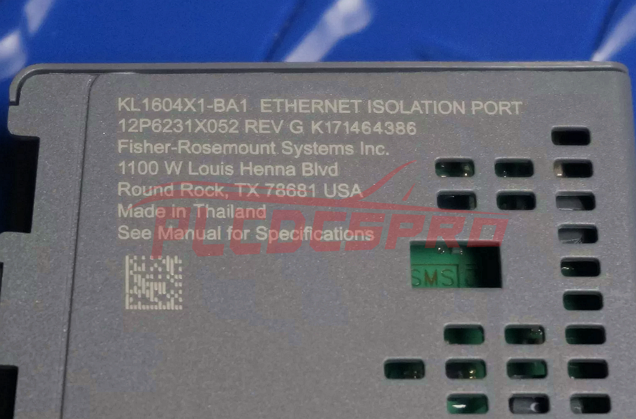 Puerto de aislamiento Ethernet de seguridad Emerson Delta V KL1604X1-BA1