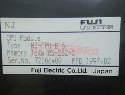 Fuji Electric FLEX-PC NJ-CPU-B16 CPU modul