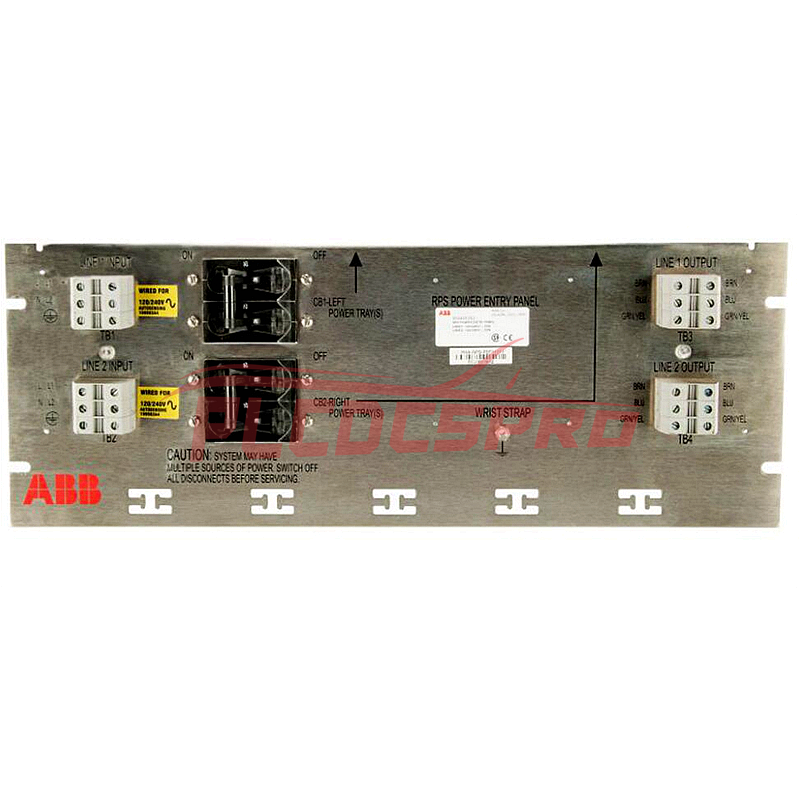 PHARPSPEP21013 6644463A2 | Panel wejściowy zasilania ABB Bailey, pojedyncza obudowa