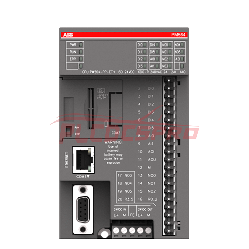 ABB PM564-TP-ETH AC500 Series Programmable Controller Module