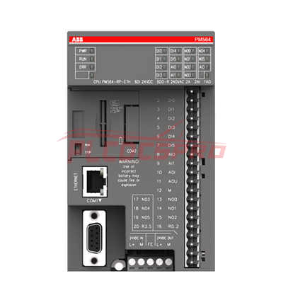 Módulo de controlador programable serie ABB PM564-TP-ETH AC500