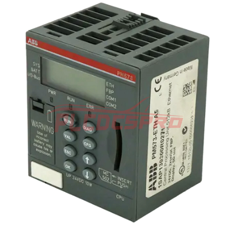 ABB PM573-ETH 1SAP130300R0271 processzormodul memória 512kb