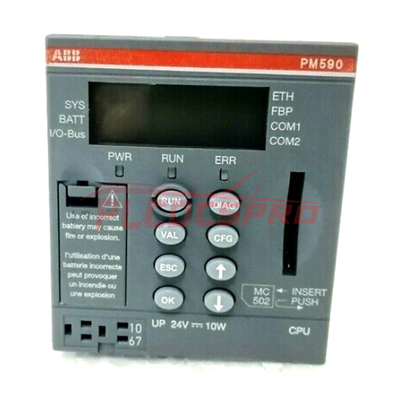 ABB PM590-ETH AC500,Prog.Log.Controller 2MB 3ABD10083375